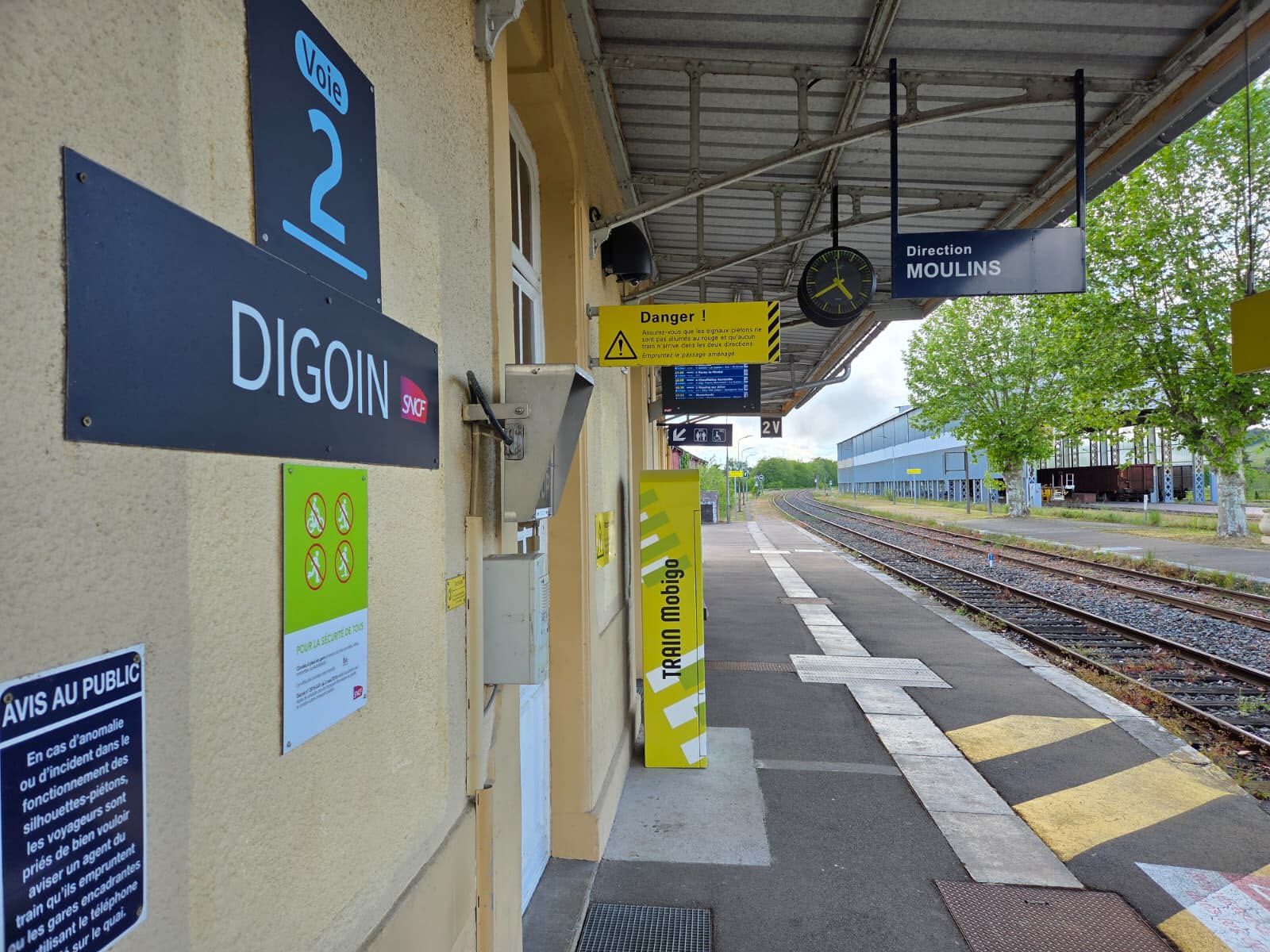 gare de digon, voie 2